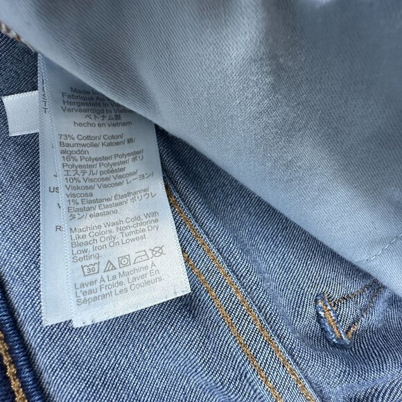 J. Crew 10" High Rise Skinny Jeans Womens Size 28P Medium Wash Denim Blue - Picture 5 of 11